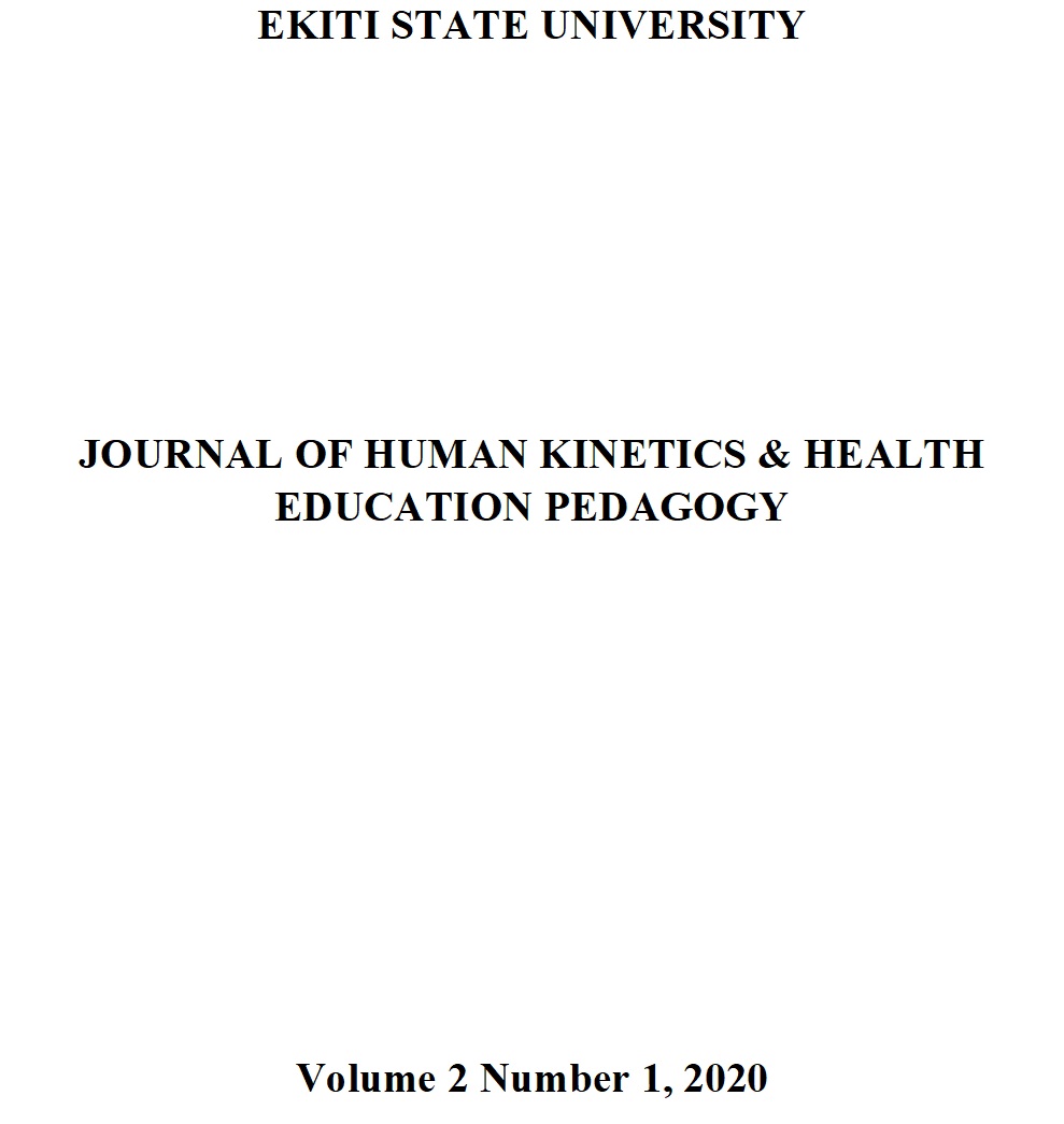 					View Vol. 2 No. 1 (2020): JOURNAL OF HUMAN KINETICS & HEALTH EDUCATION PEDAGOGY
				