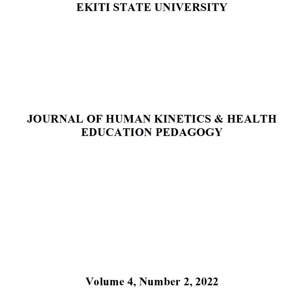 					View Vol. 4 No. 2 (2022): JOURNAL OF HUMAN KINETICS & HEALTH EDUCATION PEDAGOGY
				