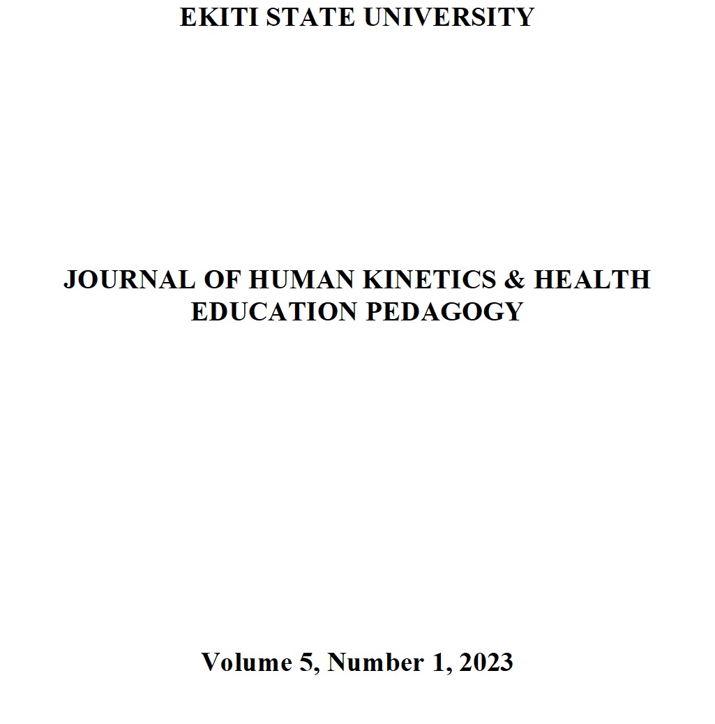 					View Vol. 5 No. 1 (2023): JOURNAL OF HUMAN KINETICS & HEALTH EDUCATION PEDAGOGY
				