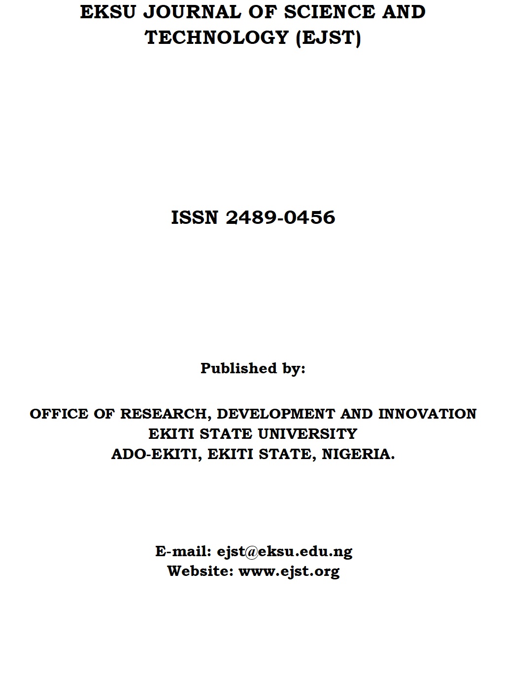 Cover page